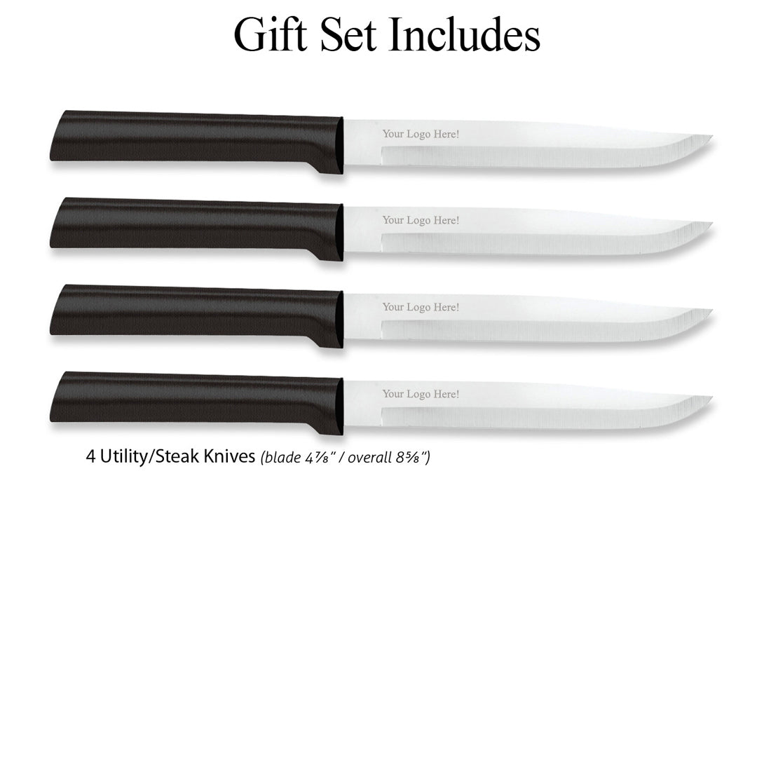 Four Utility/Steak Knives Gift Set