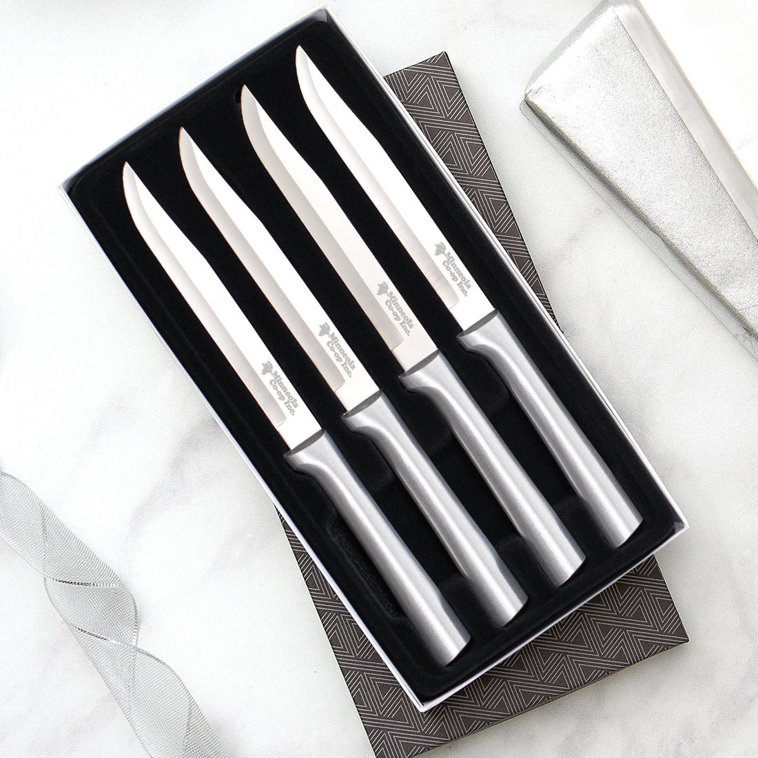 Four Utility/Steak Knives Gift Set