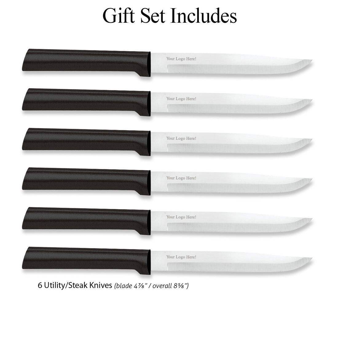 Six Utility/Steak Knives Gift Set
