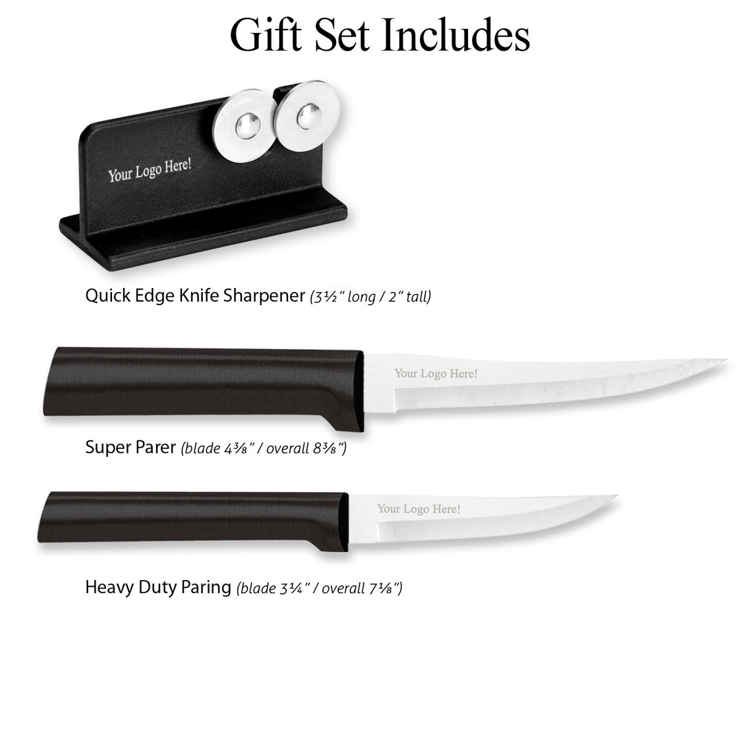 Paring Pair + Sharpener Gift Set