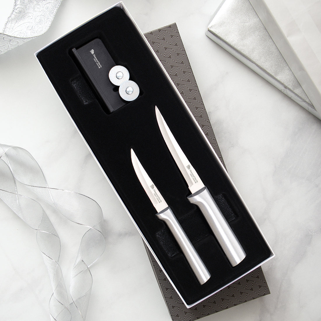 Paring Pair + Sharpener Gift Set