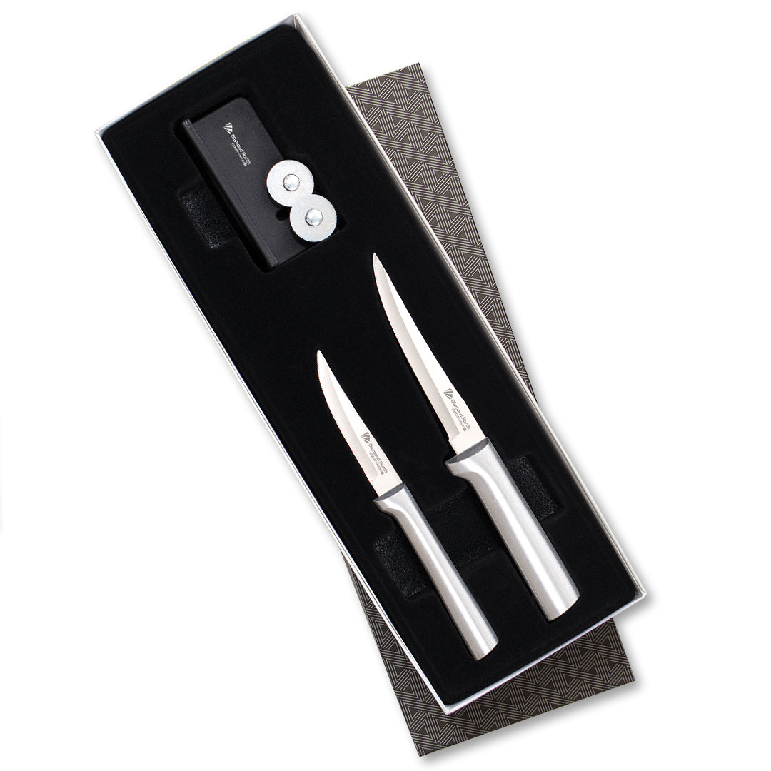Paring Pair + Sharpener Gift Set