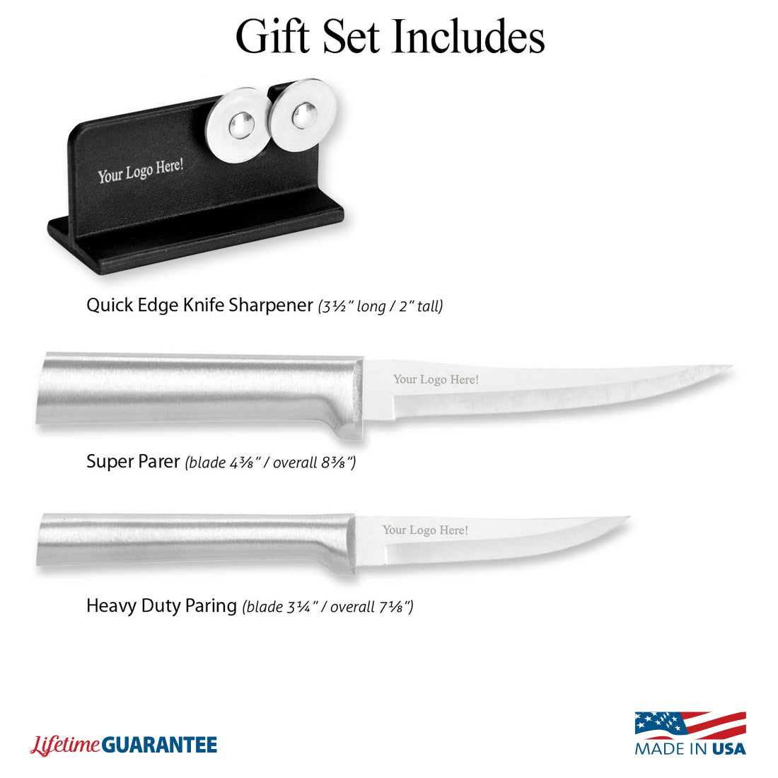 Paring Pair + Sharpener Gift Set